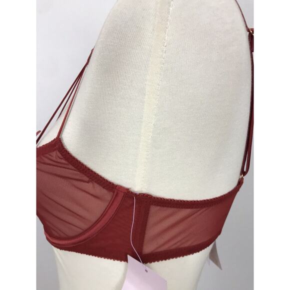 Fenty X Savage Lingerie Sheer Floral Embroidered Underwire Bra - Picture 8 of 12